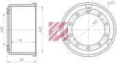 Барабан тормозной 420*200 BPW/SCHMITZ MARSHALL