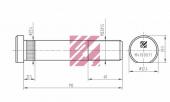 Болт крепления колеса ИВЕКО (L=110, 22X1. 5) M4100011 Marshall