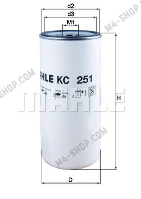 Купить KC251 фильтр топливный volvo fh12/rvi premium mahle