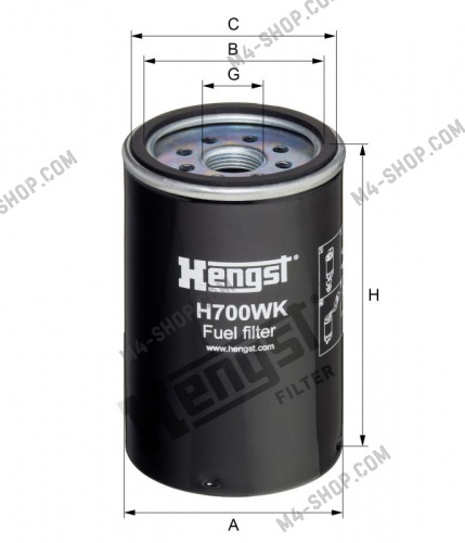 Купить H700WK фильтр топливный грубой очистки rvi magnum hengst h700wk
