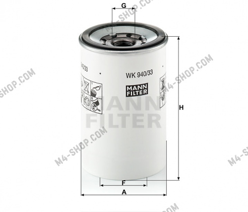 Купить WK94033x фильтр топливный сепаратор rvi magnum dxi/volvo