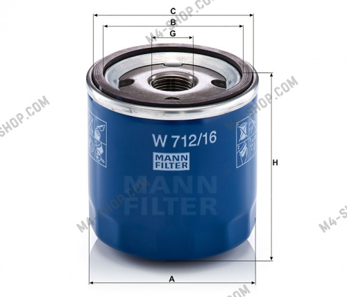 Купить W71216 фильтр масляный !\alfa romeo 145-166